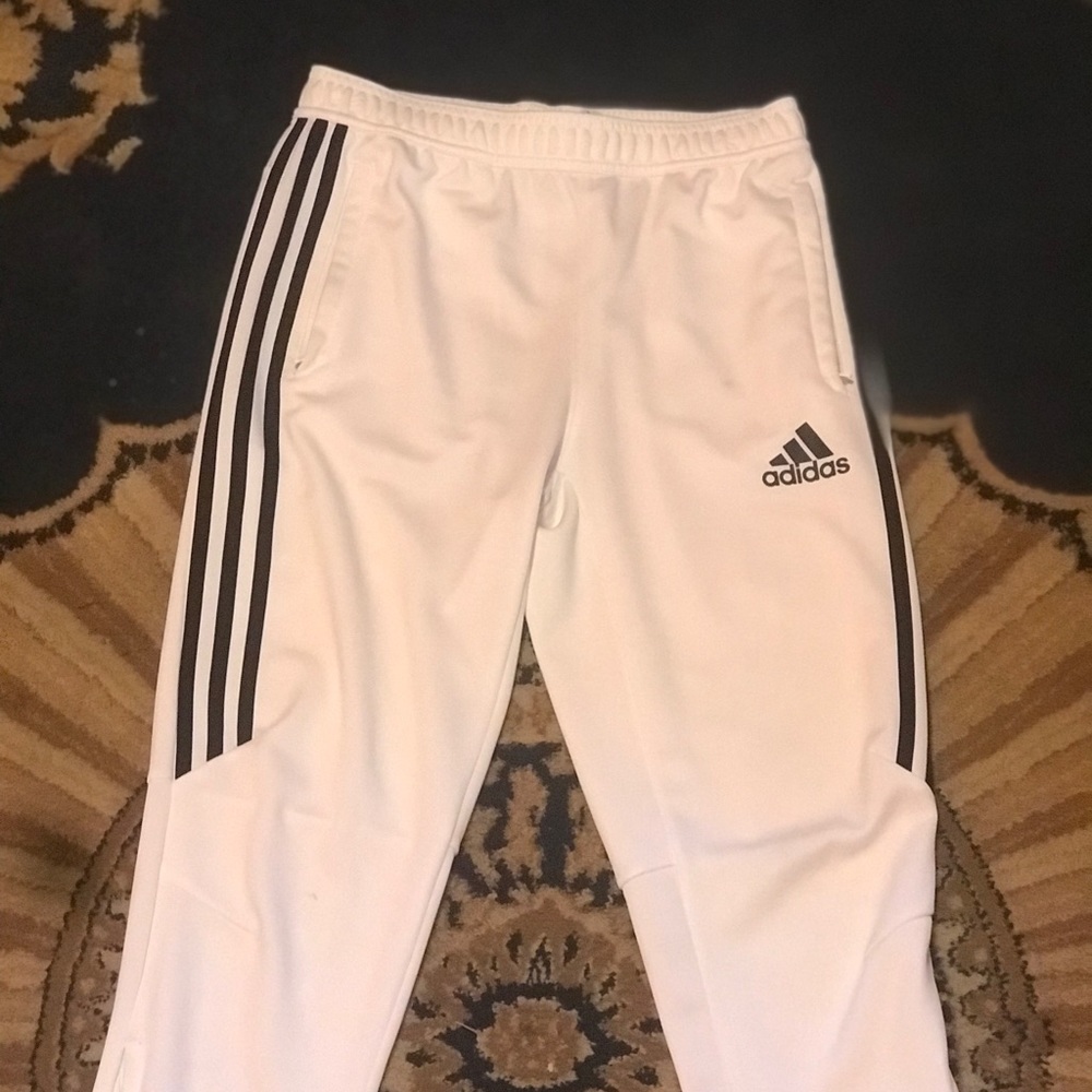 White Adidas Pants